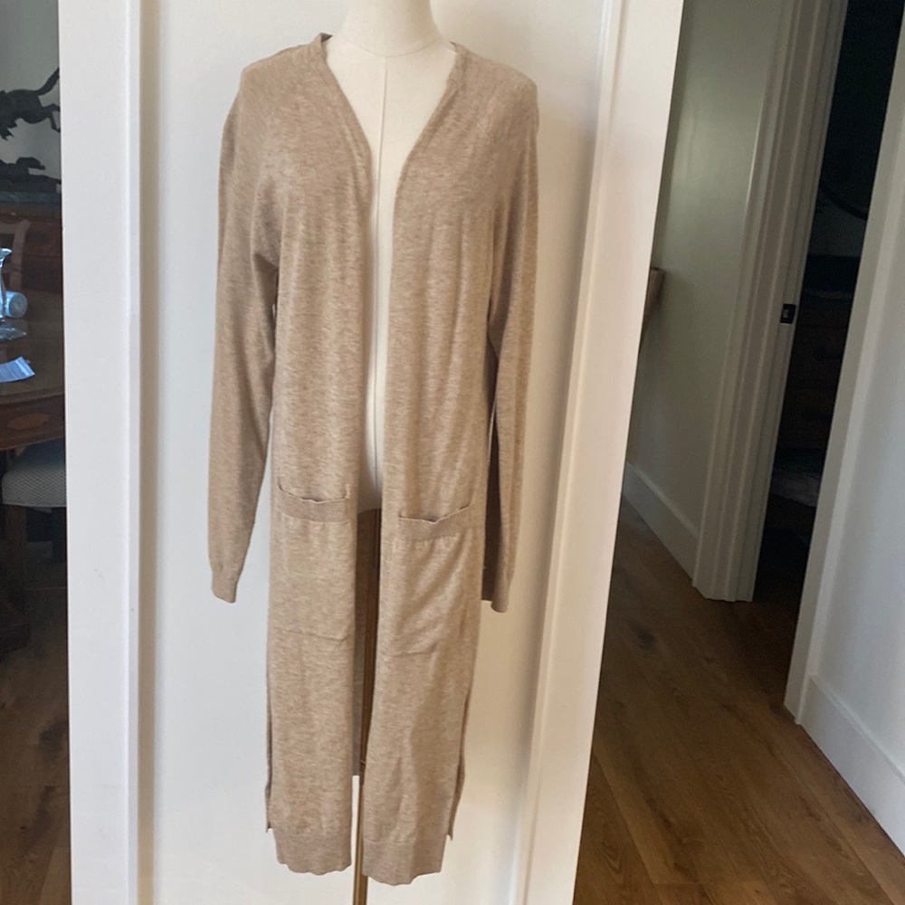 Large duster cardigan sweater. Light weight